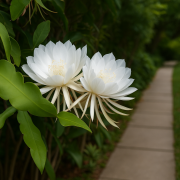 Epiphyllum Oxypetallum , Queen Of The Night Plant  , Brahma Kamal