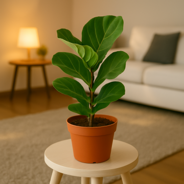 Ficus Lyrata , Fiddle Leaf Fig Plant