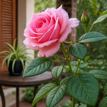 Pink Rose Plant